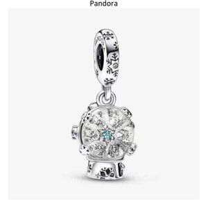 Pandora Snowflake Snow Globe Dangle Charm